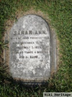 Sarah Ann Rothrock Frankenfield