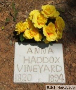 Anna "annie" Haddox Vineyard