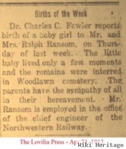 Infant Daughter Ransom