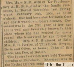 Mary A. Householder Stitt