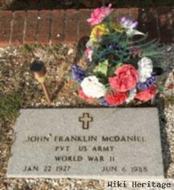 John Franklin Mcdaniel