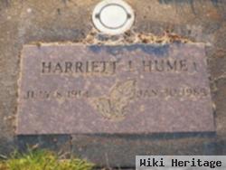 Harriett I Hume