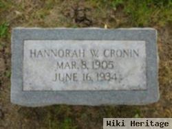 Hannorah W. Cronin