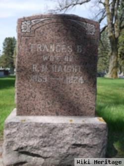 Frances B Steele Haight