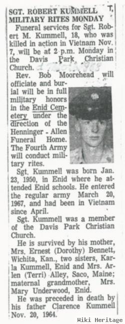 Sgt Robert Michael Kummell