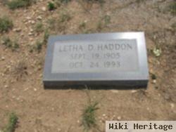 Letha D. Haddon