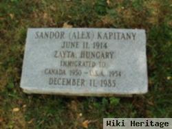 Sandor "alex" Kapitany