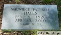 Wauwiece "pat" Self Hales