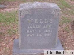 Sarah Ann "sallie" Park Wells