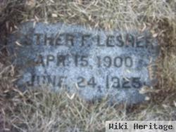 Esther F King Lesher