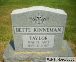 Bette Kinneman Taylor