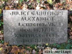 Juliet Caruthers Alexander