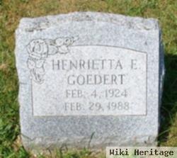 Henrietta E Goedert