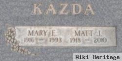 Matthius J. "matt" Kazda