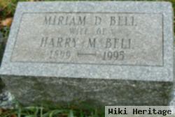 Miriam D Bell