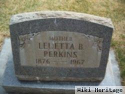 Leuetta Bell "etta" Plumb Perkins