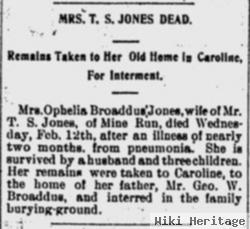 Ophelia Elizabeth Broaddus Jones