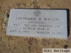 Pvt Leonard B. Welch