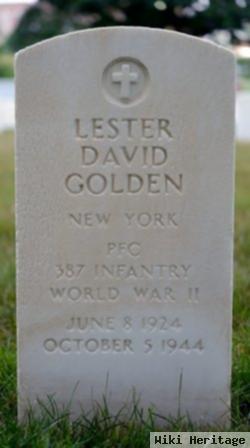 Pfc Lester David Golden