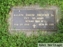 Pvt Allen Daum Brooks, Sr