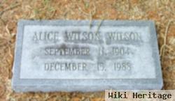 Alice Wilson Wilson