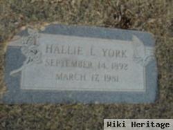 Hallie Lou Martin York