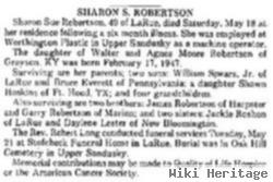 Sharon S. "sis" Robertson