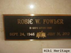 Rosie W Fowler