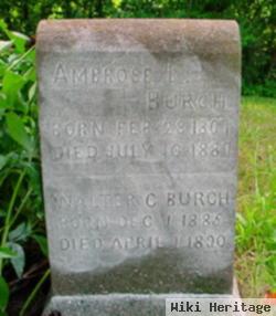 Ambrose L Burch