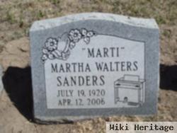 Martha "marti" Walters Sanders