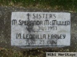 Sr M Speranda Mcmullen