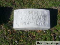 Bessie H Yeargain