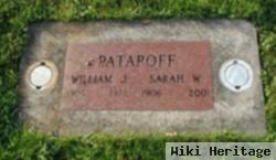 Sarah William Mohoff Patapoff