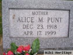 Alice M Punt