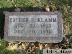 Esther Bertha Schwader Klamm