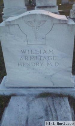 Dr William Armitage Hendry