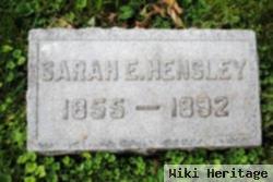 Sarah E Hensley