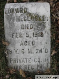 Pvt Edward Mccloskey