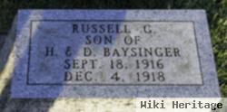 Russell G Baysinger