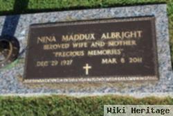 Nina Lorraine Maddux Albright