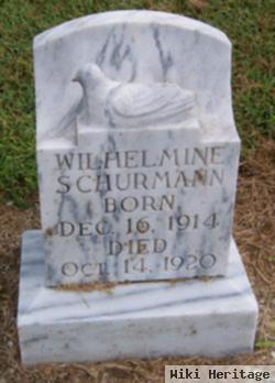 Wilhelmine "minnie" Schurmann