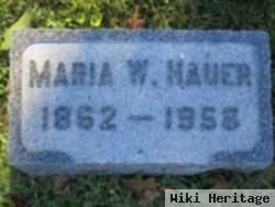 Maria W. Hauer