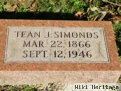 Tean J Simonds