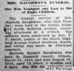 Clarissa Marinda Russell Baughman