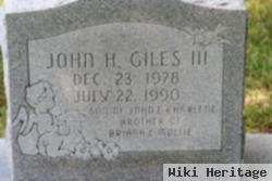 John H Giles, Iii