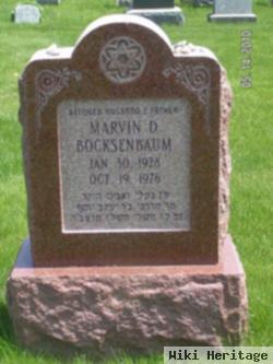 Marvin D Bocksenbaum