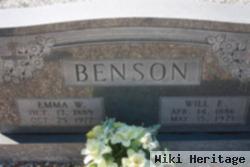 William E "will" Benson