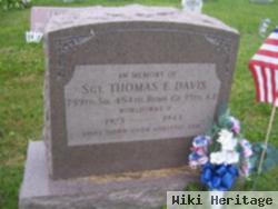 Sgt Thomas E Davis