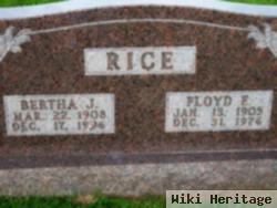 Bertha J Ridgeway Rice