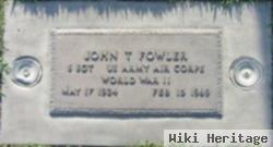 John T Fowler
